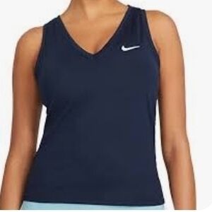 Nwt Nike Women's Size XL Navy Blue Dri Fit Tennis Tank Top Shirt